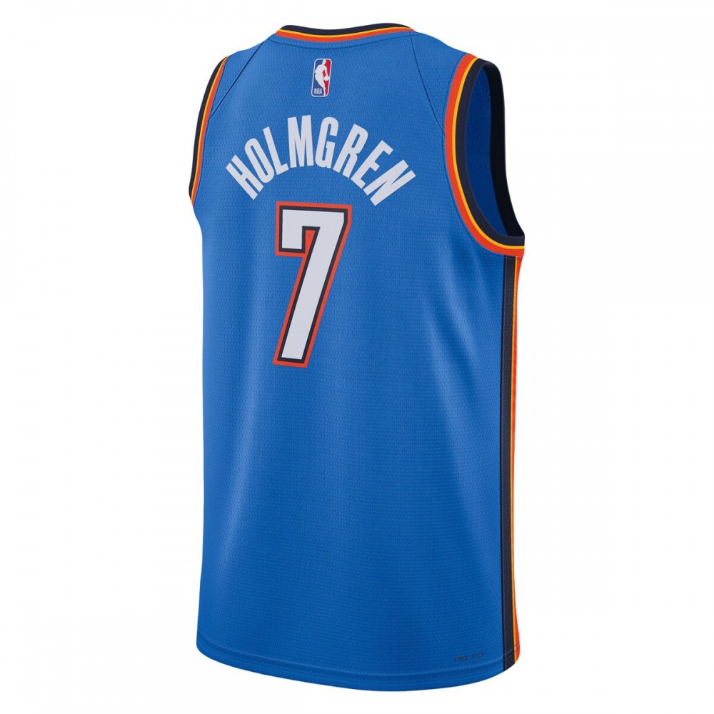 Chet Holmgren Oklahoma City Thunder Unisex 2022 NBA Draft First Round Pick Player Swingman Jersey - Icon Edition - Blue-Pro Kit Vault | Brand New 26/27 Sports Jerseys